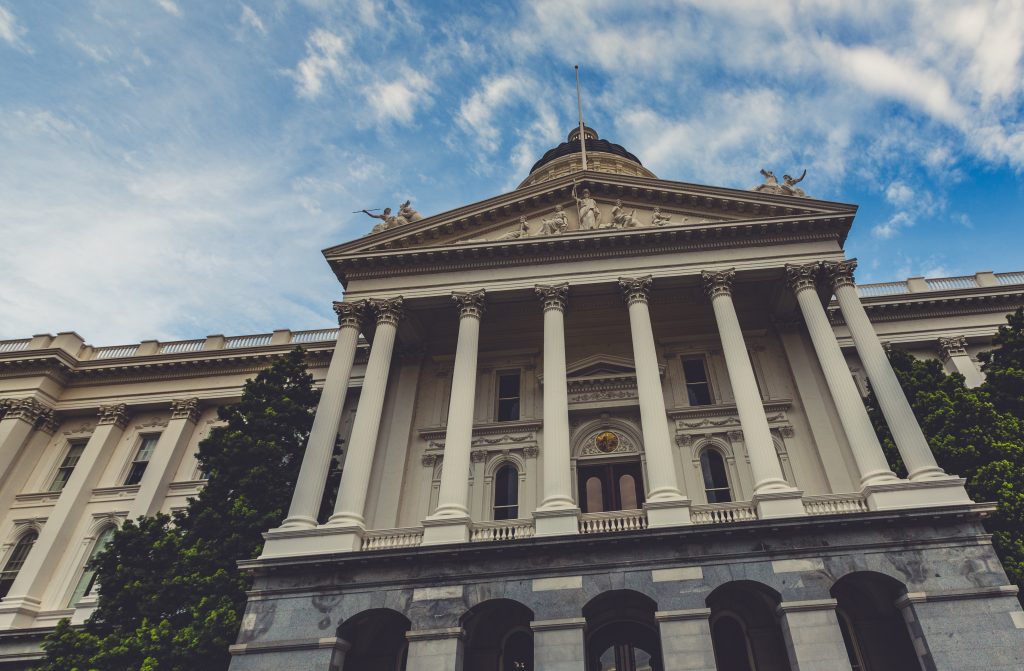The California State Capitol building in Sacramento, where SB 690 amending the California Invasion of Privacy Act was passed in 2026